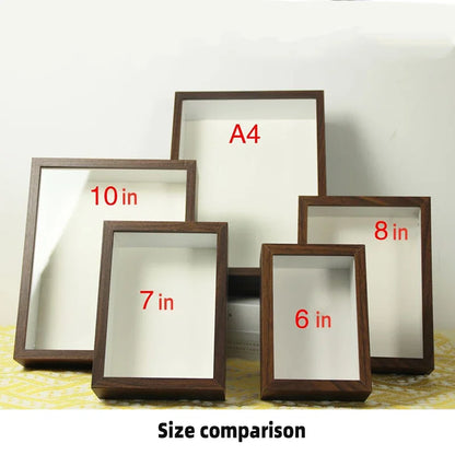 3D Wooden Picture Frames Flower Holder Handmade