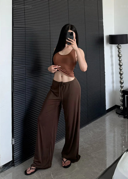 High Waist Wide-Leg Yoga Joggers
