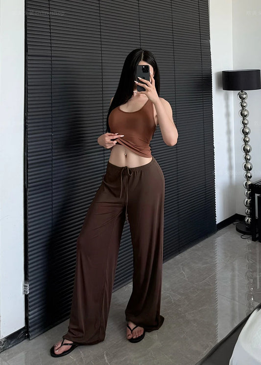 High Waist Wide-Leg Yoga Joggers