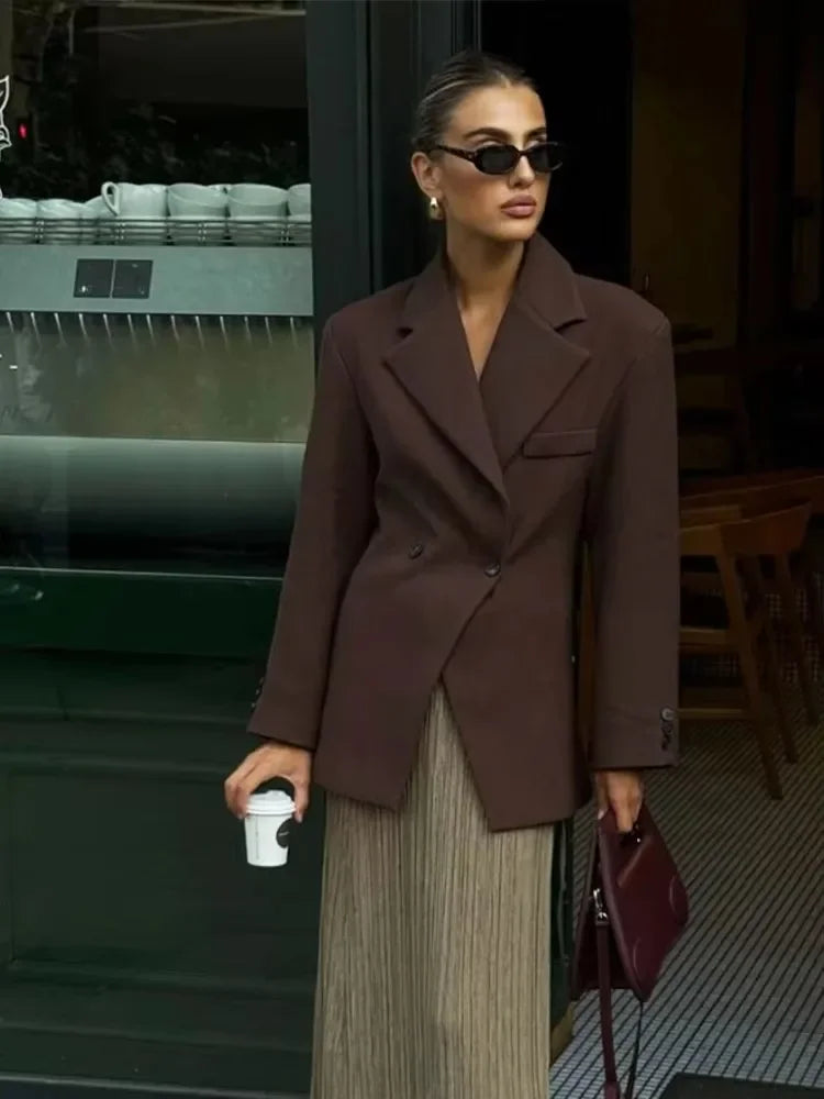 Long Sleeve Slim Short Casual Office Blazer Coats