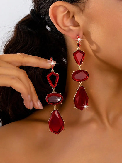 Light Luxury Exaggerated Irregular Earrings