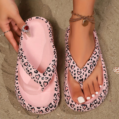 Leopard Soft Thick-Soled Shoes