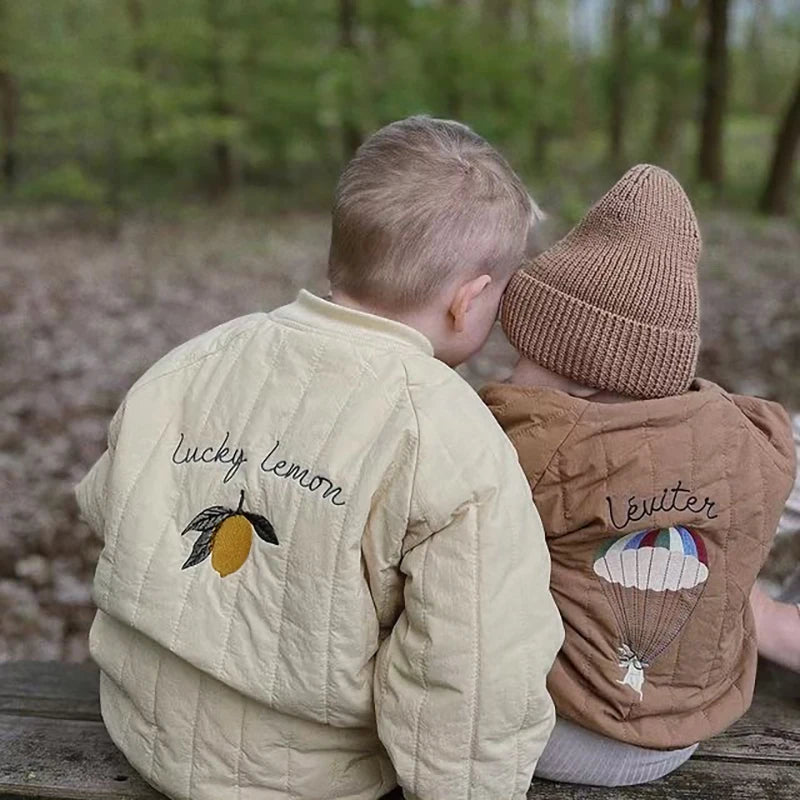 1-6Y Spring Thickened Cotton Baby Warm Coat Toddler Jacket