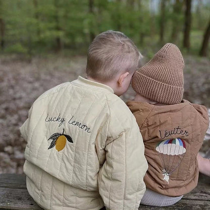 1-6Y Spring Thickened Cotton Baby Warm Coat Toddler Jacket