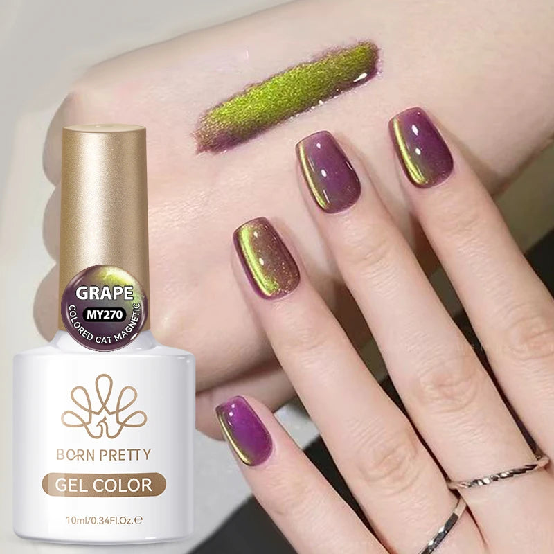 10ml Brown Purple Black Red Cat Magnetic Gel Polish Manicure Soak Off