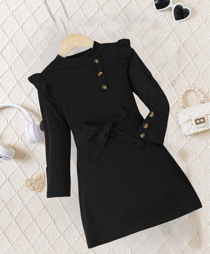 Sexy pure wind long sleeve knitted autumn winter bottom ruffled lace bow
