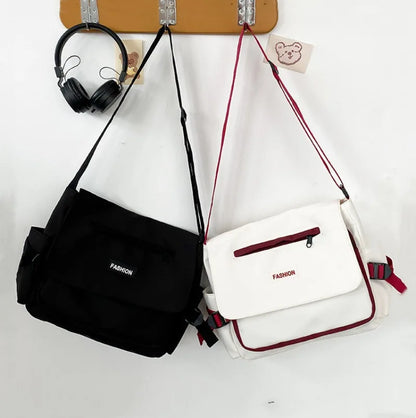 Oxford Diagonal Cross Youth Casual Canvas Shoulder Bag
