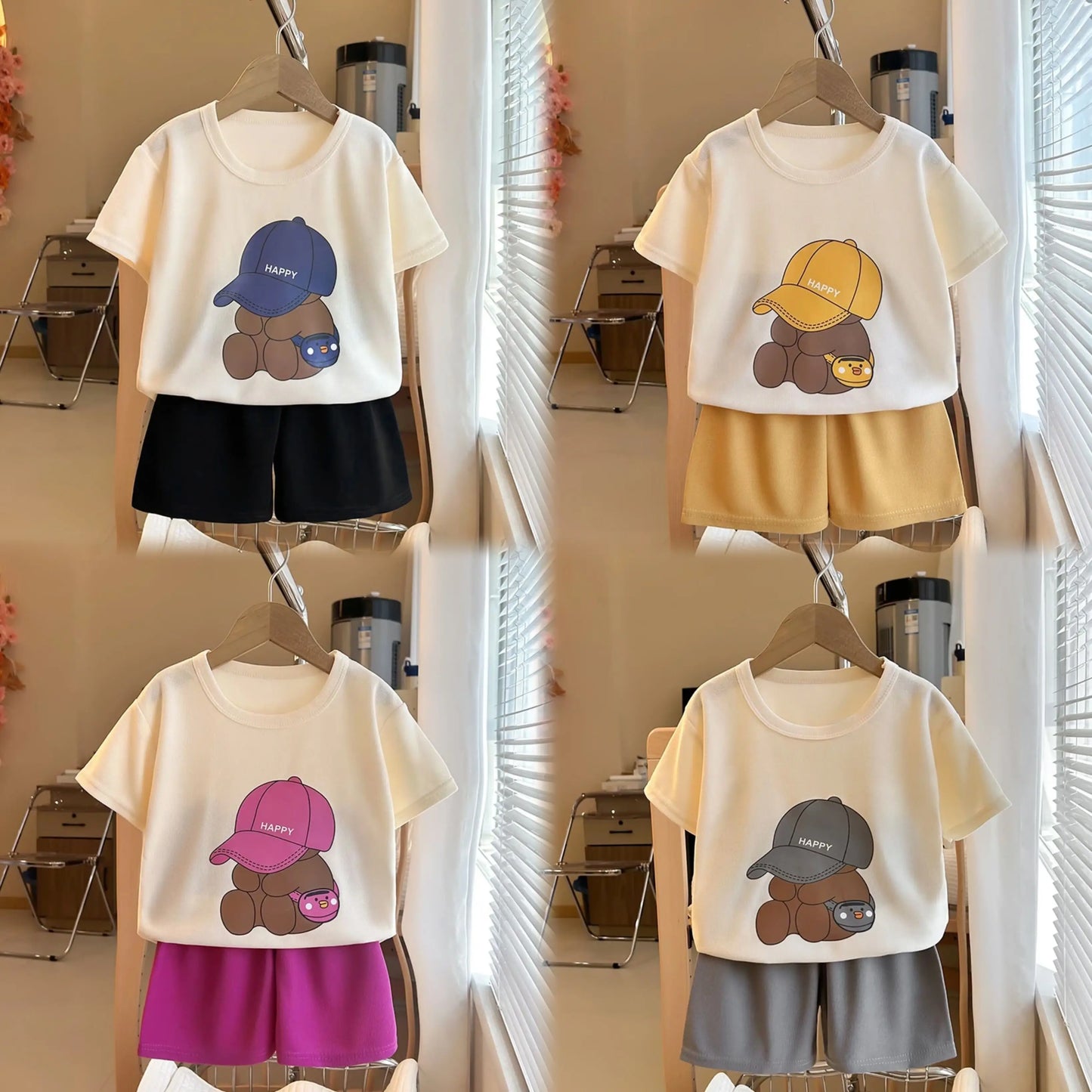 Child Short Sleeve Casual Shorts Toddler Sets