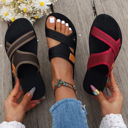 Mesh Breathable Flat Sandals