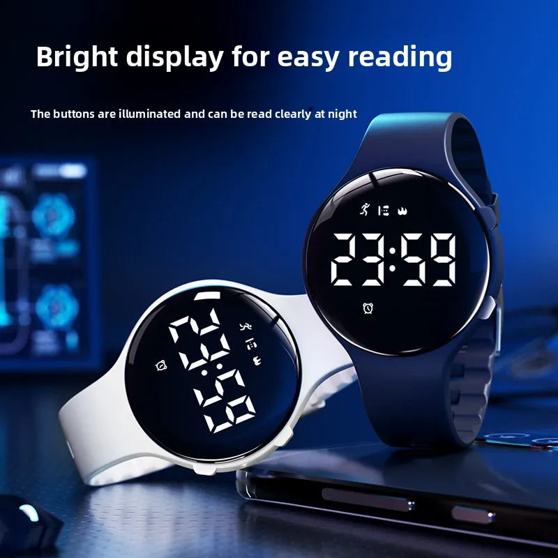 Electronic Silent Vibration Alarm Waterproof Sports Multifunctional Pedometer Stopwatch