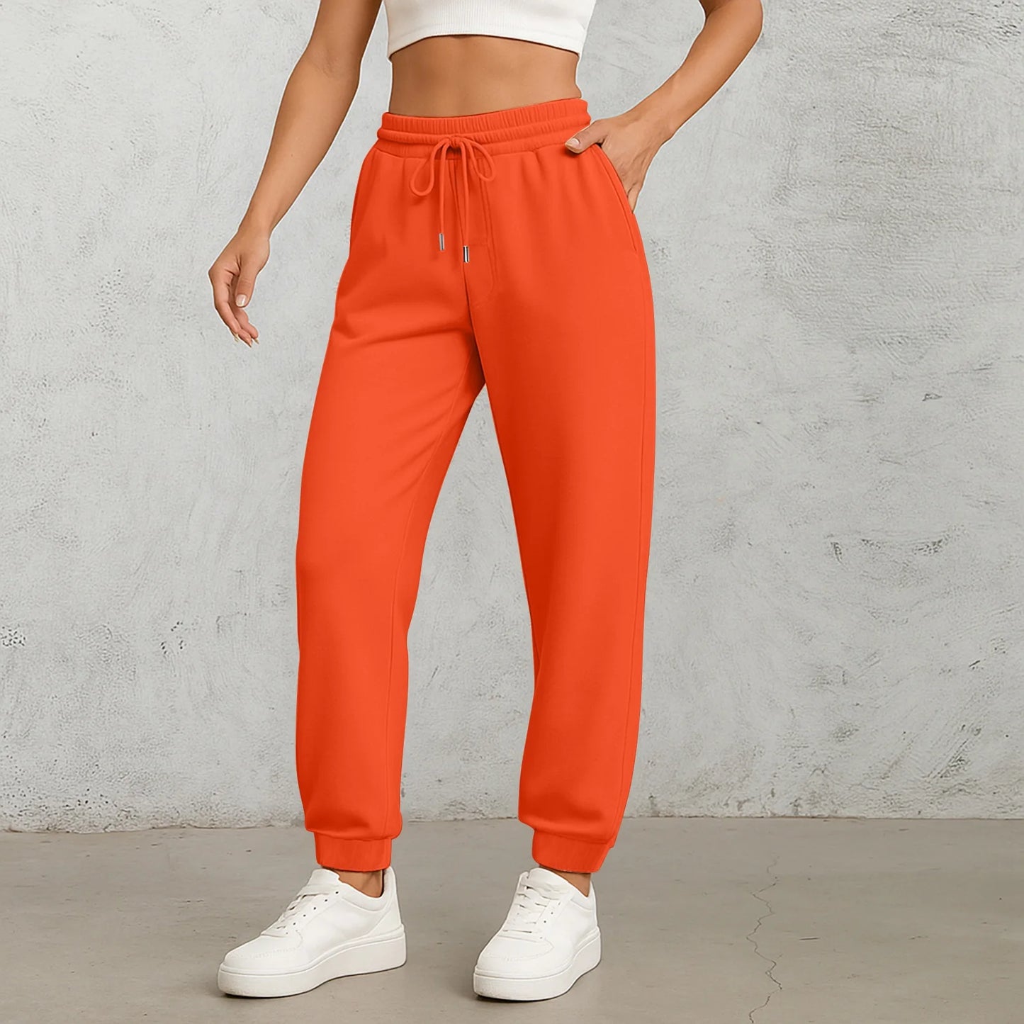 Straight Leg Elastic Waist Pants