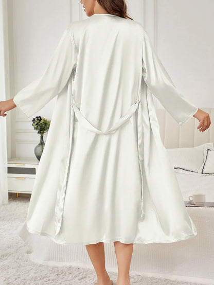 Long Sleeve Soft Casual Robe Lingerie
