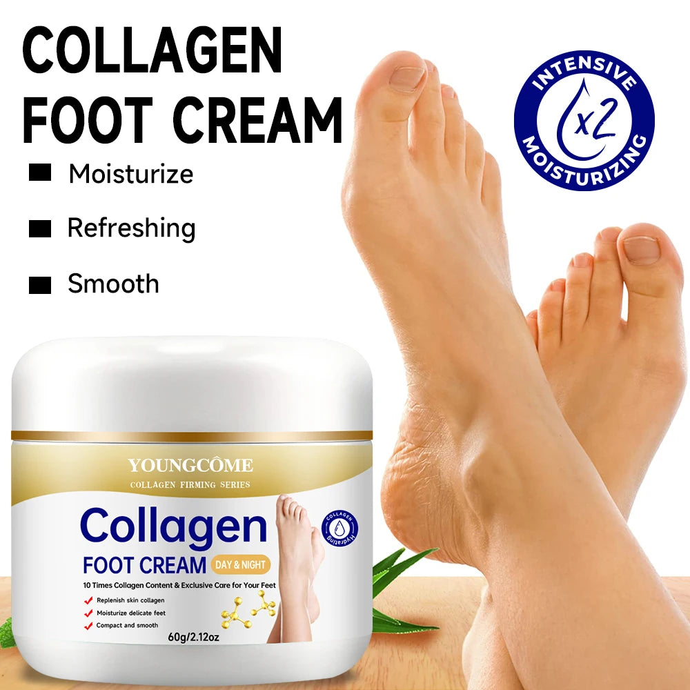Crema de colágeno para pies, crema herbal antigrietas para pies