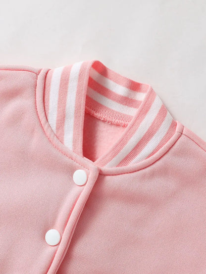 Spring and Autumn Baseball Capybara and English Letter Print Jackets