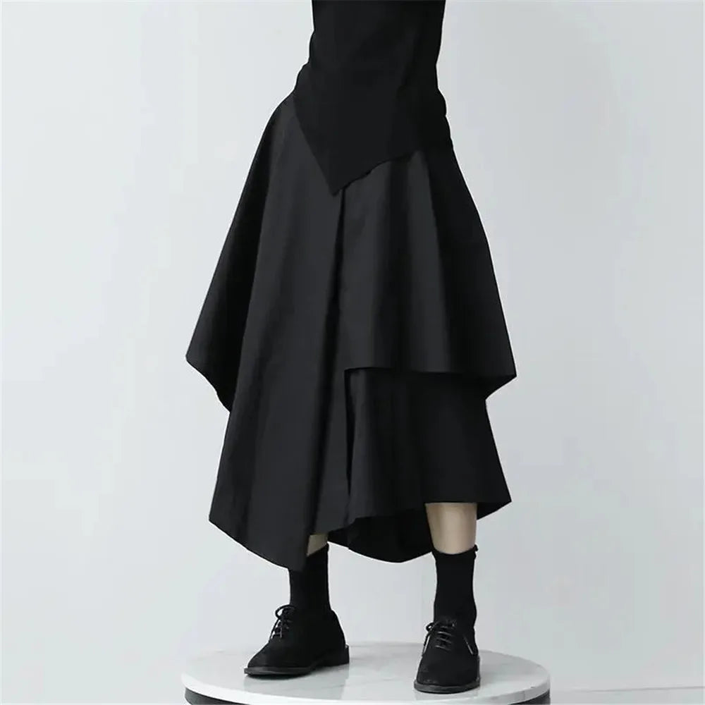 High Waist Korean Elegant Chic Skirts Pants