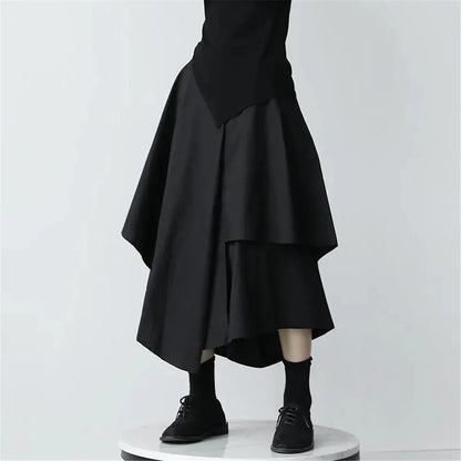 High Waist Korean Elegant Chic Skirts Pants