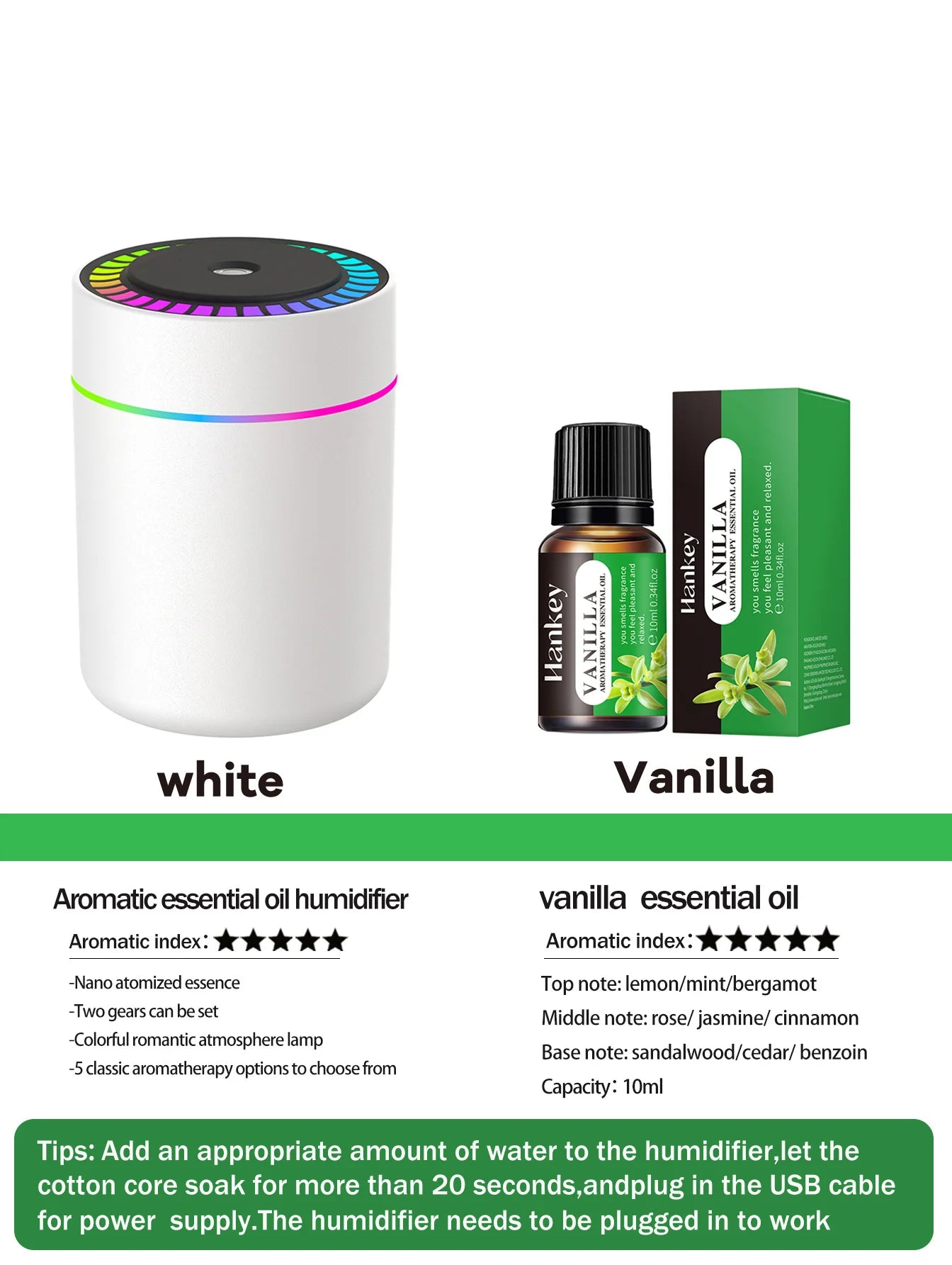 180ml diffuser Humidifier Aromatherapy essential oil