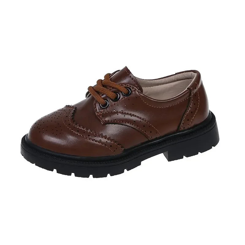 Leather Lace-up Kids Oxfords Classic Soft 26-36 Shoes