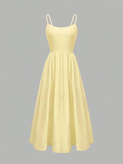 Elegant Sleeveless Chic Strap Dress Minimalist Fit