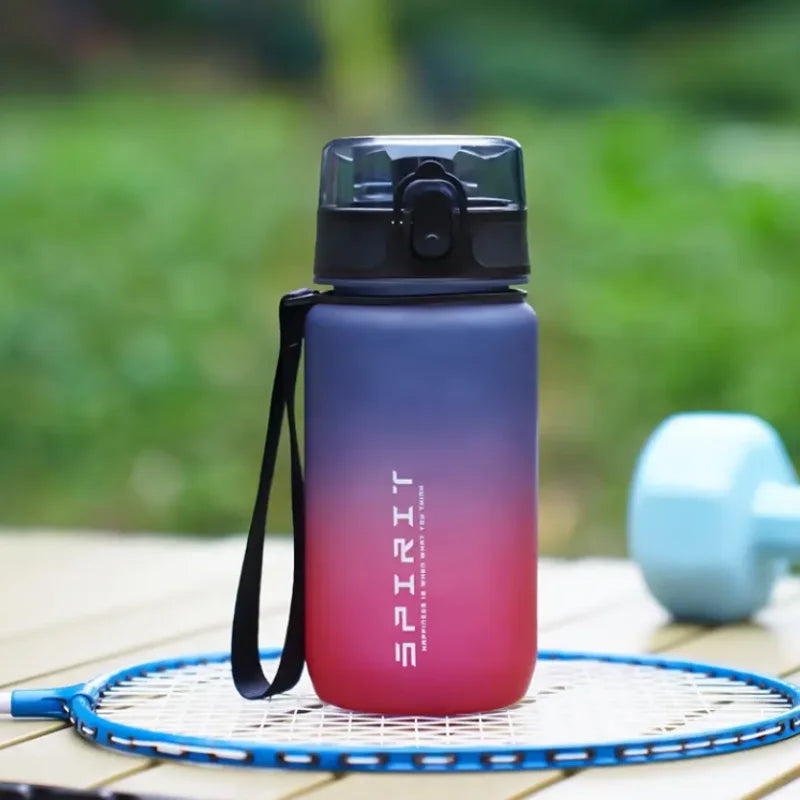 500ml/650ml Gradient Sports Water Bottle with Time Marker
