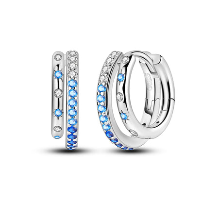 DANA 925 Sterling Multi-layer Hoop Earrings
