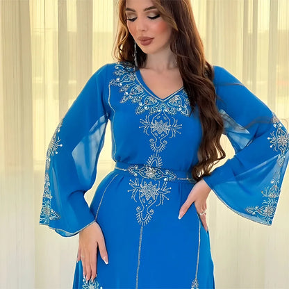 Polyester Muslim Long Sleeve Long Abaya
