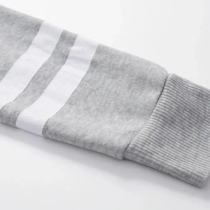 Conjuntos de chándal y sudadera informal a rayas