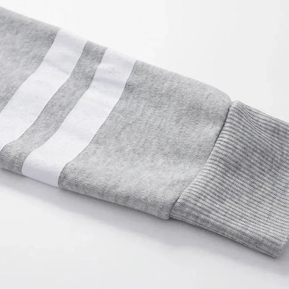 Conjuntos de chándal y sudadera informal a rayas