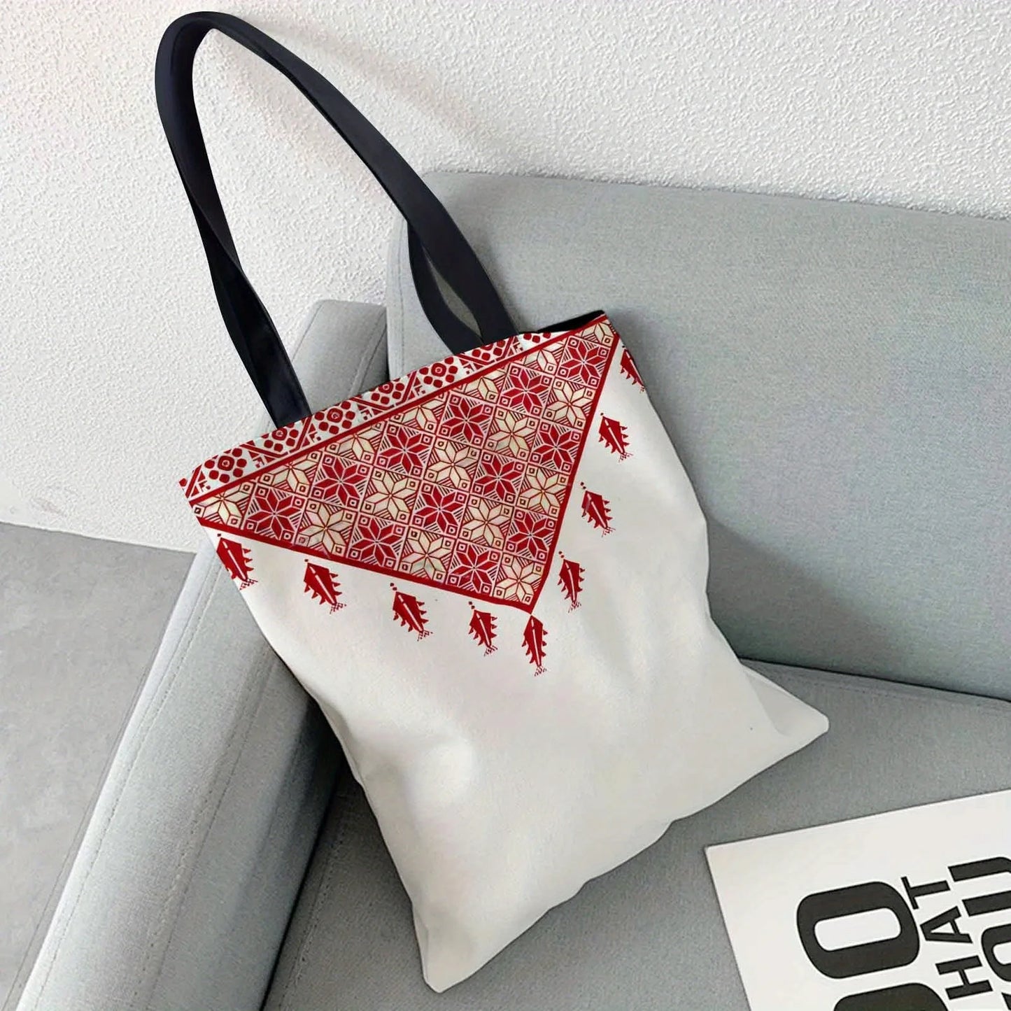 Polyester Keffiyeh Scarf Tote Bag