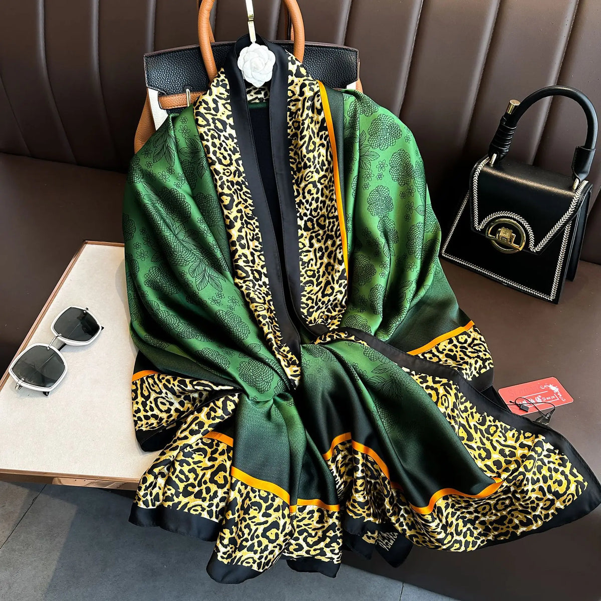 Luxury Silk 180X90CM Long Scarf Popular Silk Headscarf  Shawl