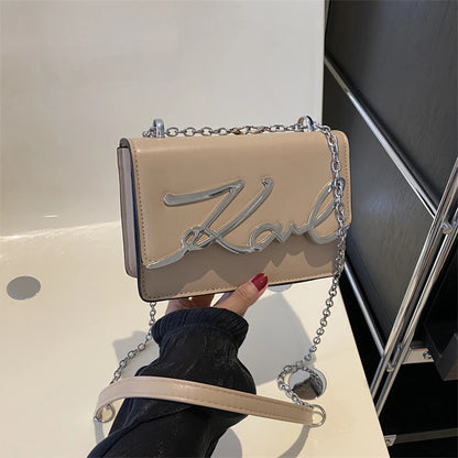 Metal Letter Strap Bags