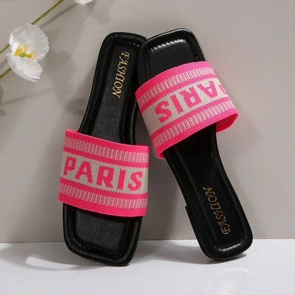 Cover Letter Outdoor Casual Flat Bottom Slippers