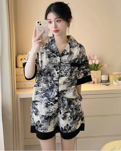 Chinese Elegant Ink and Wash Painting Pajamas