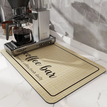 Hot Coffee Machine Rug Water Absorbing Pad