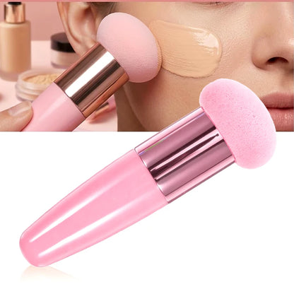 Mushroom Head Makeup Brush Puff Beauty Makeup Sponge With Handle Make-up