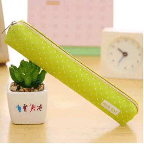 Candy Striped Polka Dot Pencil Case Small