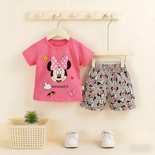 Baby Girl Outfit Set Short Sleeve T-shirt