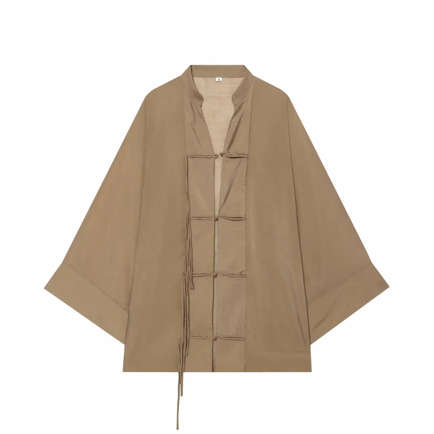 Elegant Loose Long Sleeve Casual See Through Thin Top Blouse