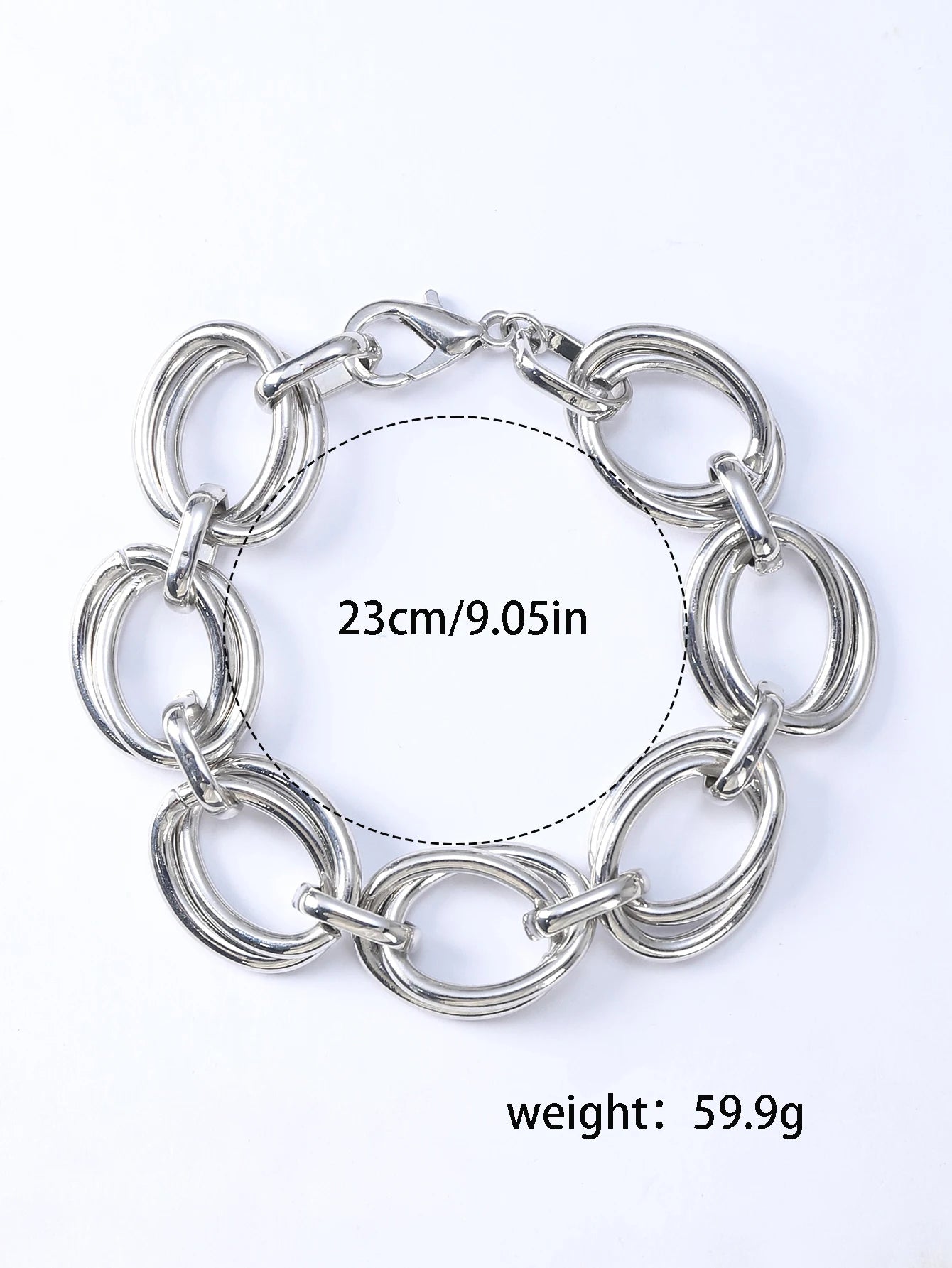 Never Fade Stainless Steel Oval Links Chain Minimalist Metal Links Bracelets