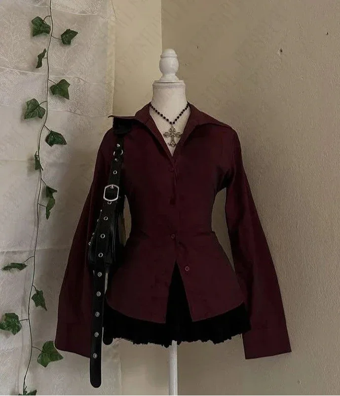 Pleated Tees Sexy Girl Slim Fit Tees Shirt