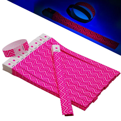 100/400pcs Fluorescent Numbered Wristbands
