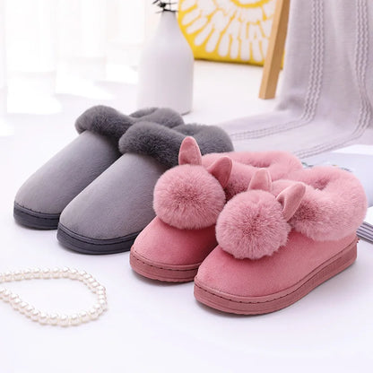 DANA Faux Rabbit Fur Indoor Slipper