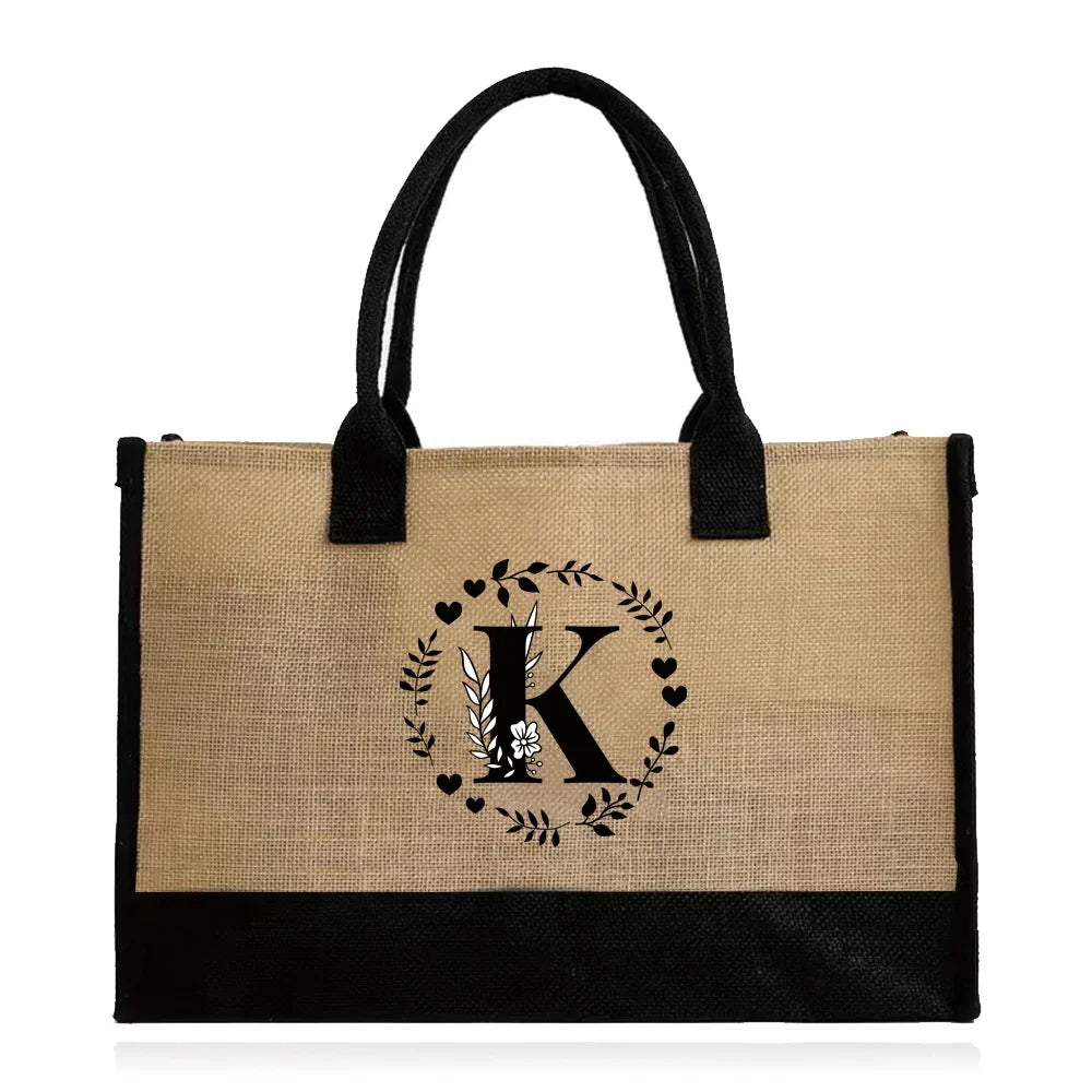 Large Capacity Grocery Letter Pattern Bags