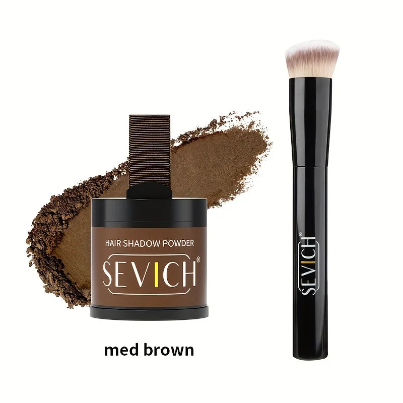 Hairline Shadow Powder Kit With Brush 10g Black Root Cover Up Instant Hair Line Powder Hair Concealer Repair Fill In Hair