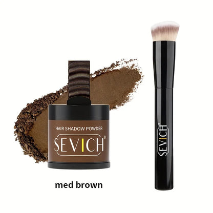 Hairline Shadow Powder Kit With Brush 10g Black Root Cover Up Instant Hair Line Powder Hair Concealer Repair Fill In Hair