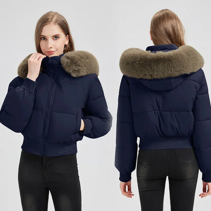 Korean Style Down Cotton Thicken Short Winter Jacket Coat
