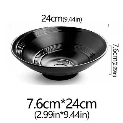 Frosted Melamine Ramen Bowl Imitation Porcelain