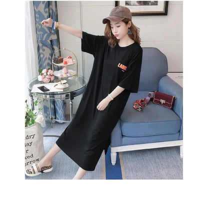 Comfortable Short-sleeved Round Neck pregnant Dress