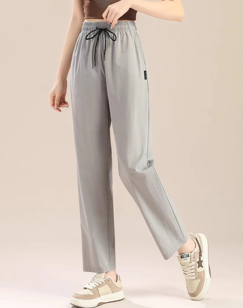 Ice silk thin straight leg Pans