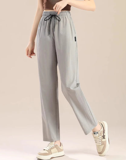 Ice silk thin straight leg Pans